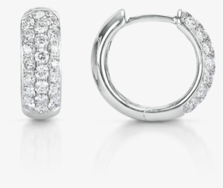 Earrings Ananta Signature Diamond Pave Hoop Earrings - Earrings
