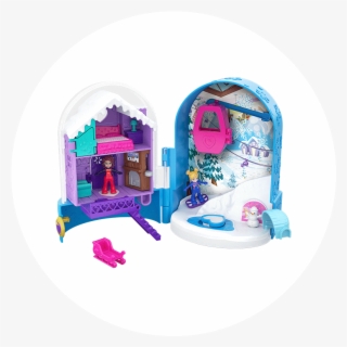 Polly Pocket Pocket World Snow Secret Compact Product - Polly Pocket Big Pocket World