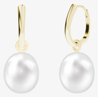 9ct Yellow Gold Drop Earring Detachable Pearl Earring - Earrings