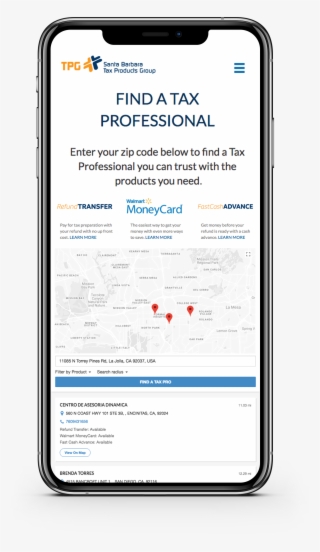 Finder Phone - Santa Barbara Tax Products Group