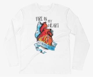 Fire & Ice Hockey Long Sleeve Fitted Crew Shirt - Ice Skating