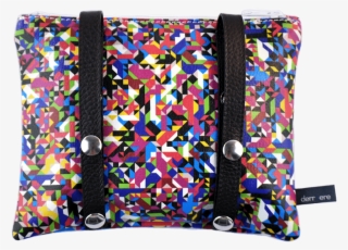 Belt Bag Leather Strings Multicolor Pixel Tv Back Detail - Garment Bag