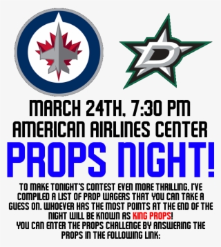 Gdt - - Jets Vs - Stars March 24th, 7 - 30 Pm - Props - Winnipeg Jets New Logo 2011