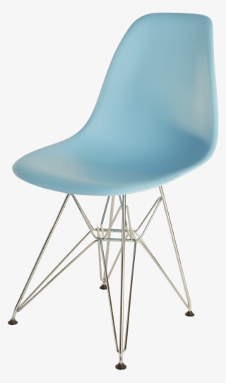 Silla Holly Azul Cielo Cromo - Chair