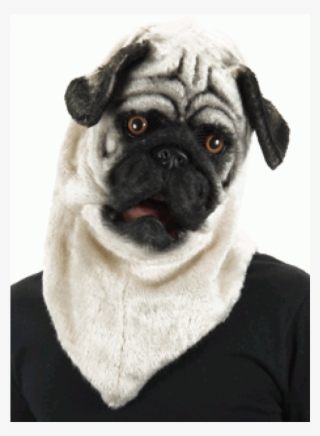 Furry Pug Mouth Mover Mask At Cosplay Costume Closet - Pug Halloween Mask