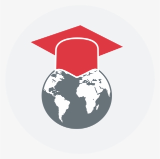 Sa Students Come From 40 Countries - World Map In Single Color