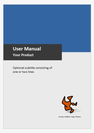 Microsoft Word Cover Page - User Manual Template