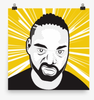 Yellow Vector On Paper Poster - Illustration