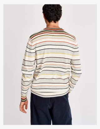 Bellerose Giline Stripe Wool Mix Sweater Jumper - Cardigan