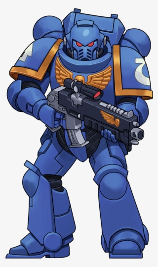 402kib, 656x1044, Space-marine - Warhammer Adventures