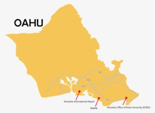 Map - Simple Map Of Oahu