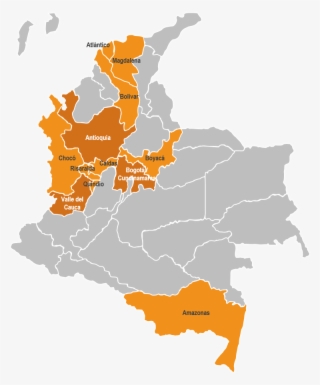 Oferta Exportable En Audiovisual - Colombia Map With Flag