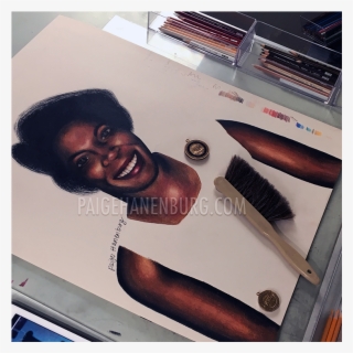 Colored Pencil Commission In Progress - Hunting Knife