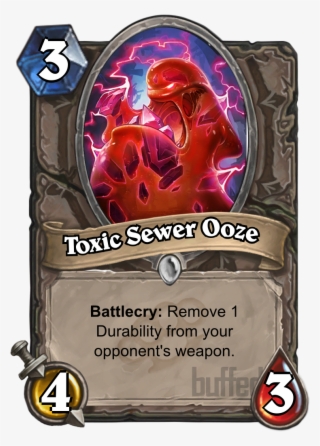 Toxic Sewer Ooze - Caballero De Sangre Hearthstone - 744x1073 PNG ...