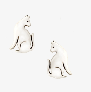 Seated Cat Stud Earrings Creations, For Beauty, And - Polar Bear
