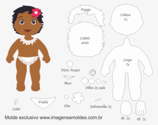 Molde Para Eva - Molde De Boneca De Eva