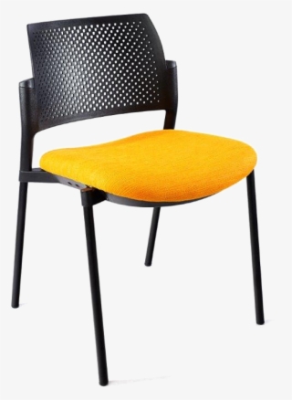 Kyos 4 Legged Side With Upholstered Seat, Stackable - Kyos Chair