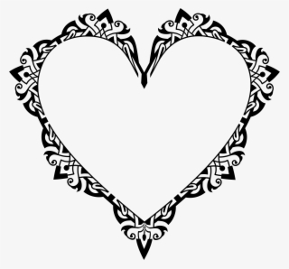 Ornamental Heart Image Royalty Free Download - Drawing Religious Islam Symbols