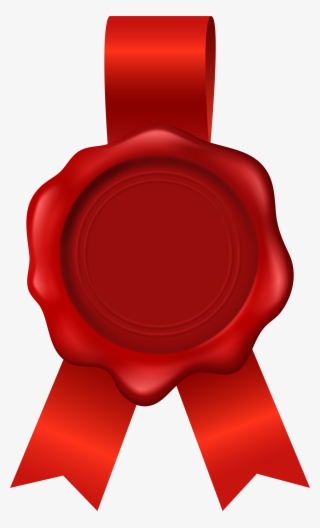 Wax Stamp Transparent Red Image - Circle