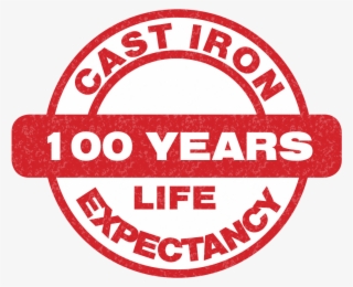 Cast Iron Stamp 100 Yrs - Circle
