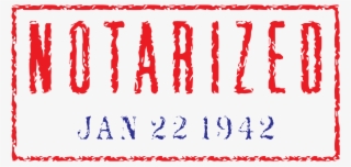 This Free Icons Png Design Of "notarized" Stamp