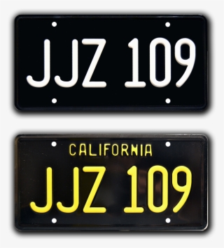 Jjz 109 License Plates - Jjz 109