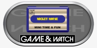 Game & Watch Silver Ring Clear Game Logo Set, Credit - Game & Watch