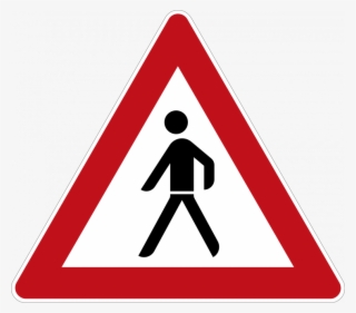 Pedestrians Possible - Dangers Sign