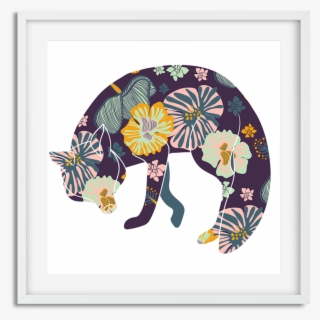 Floral Fox Frame - Picture Frame