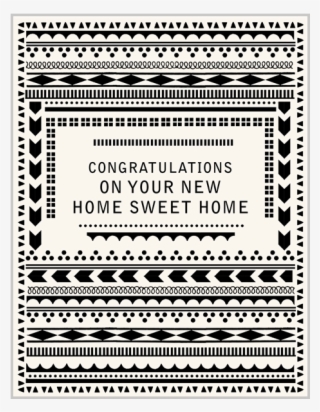 New Home Sweet Home Card - Motif