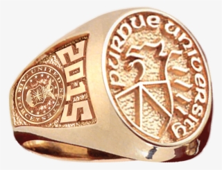 Purdue University Rotc Women's Signet Ring - Purdue Class Ring