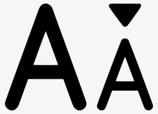 Png File Svg - Font Size Decrease Icon