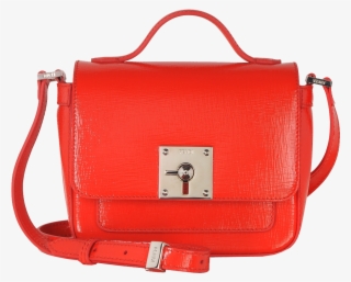 Fendi Bag Bugs Poppy Patent Leather Shoulder Bag - Messenger Bag