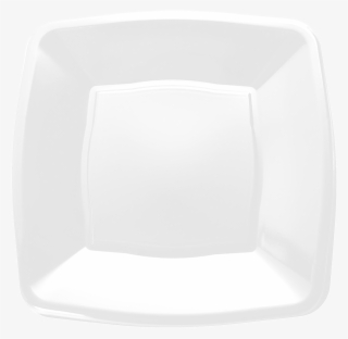 White Square Disposable Plastic Party Side Plates 7"/18cm - Plate