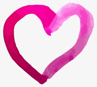 Watercolor Heart Png Transparent - Valentine's Day