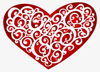 Stylish Heart Png Transparent - Gambar Love Hitam Putih Png