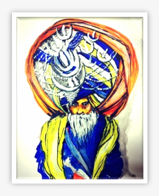 Blue Turban Sikh - Illustration