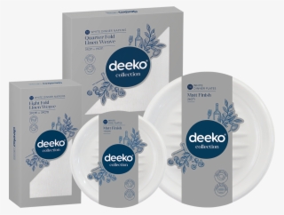 The Deeko Range Of Serviettes, Plates, Cups, Cutlery