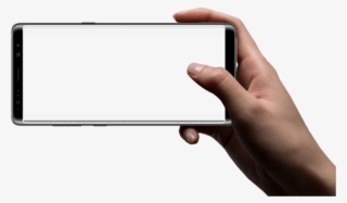 Telefono Telephone Png Tumblr Photo Samsung Galaxy - Hand Holding Phone Landscape Png