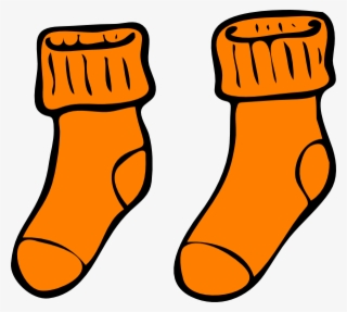 Orange Clipart Socks - Socks Clip Art