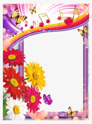 Pictures Images, Flower Pictures, Exotic Flowers, Adobe - Frame With Flowers Png
