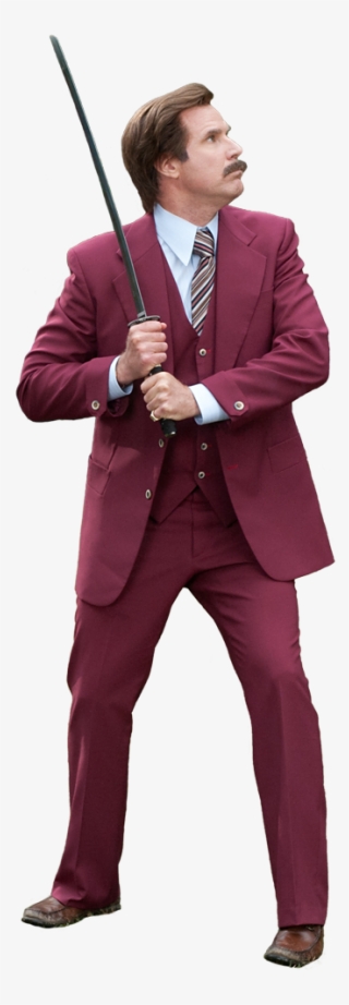 Right Click And Save As Then Open The Png In Photoshop - Ron Burgundy Cutout