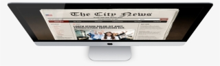 Newspaper Free Photoshop Template - Computer Monitor