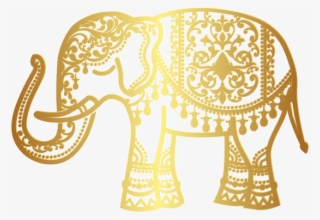 Free Png Download Decorative Gold Indian Elephant Png - Transparent Png Gold Elephant
