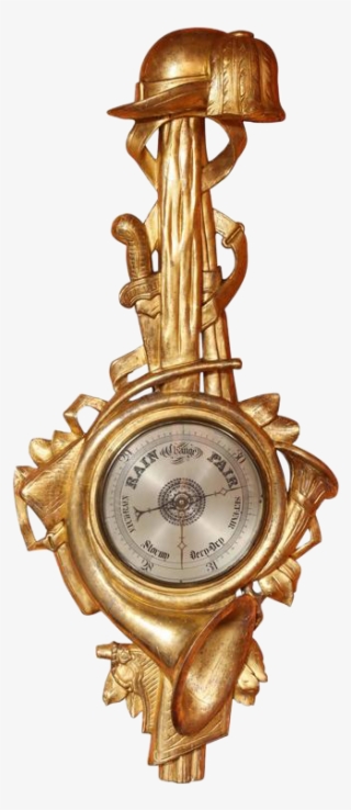 Fine French Carved Giltwood Barometer - Antique