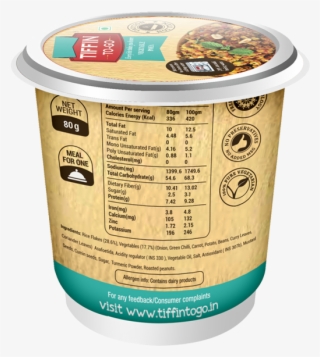 Vegetable Poha - Label