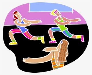 Free Library Aerobics Fitness Image Illustration Of - Aerobics