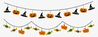 Halloween Garlands - Halloween Line Of Pumpkins