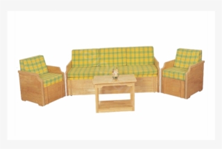 Picture Of Rubber Wood Sofa Cum Bed - Sofa Bed