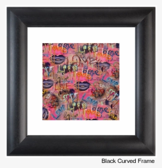 Love Black Curved Frame - Picture Frame